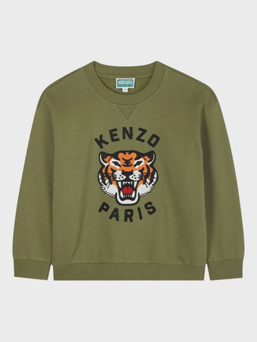 KENZO TIGER SWEATSHIRT SPHAGNUM