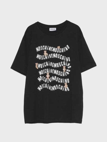 MOSCHINO MAXI BLK T