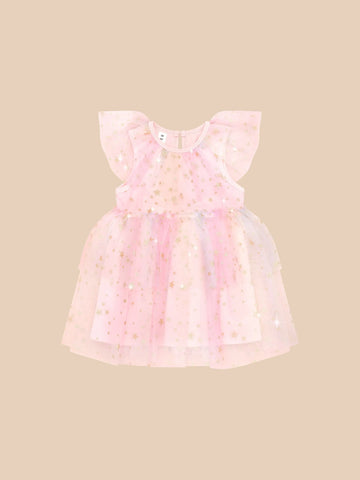 HUXBABY RAINBOW TULLE DRESS