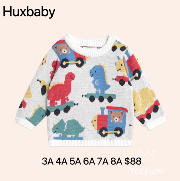 HUXBABY DINO TRAIN KNIT