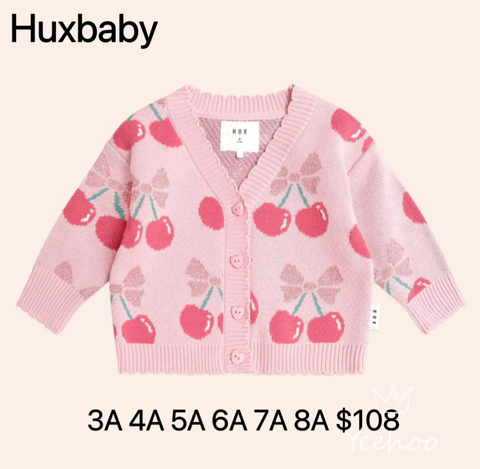 HUXBABY CHERRY PIE CARDI