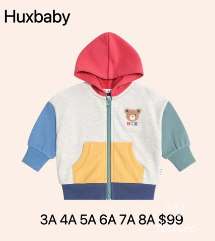 HUXBABY HXBEAR ZIP UP HOODIE JACKET