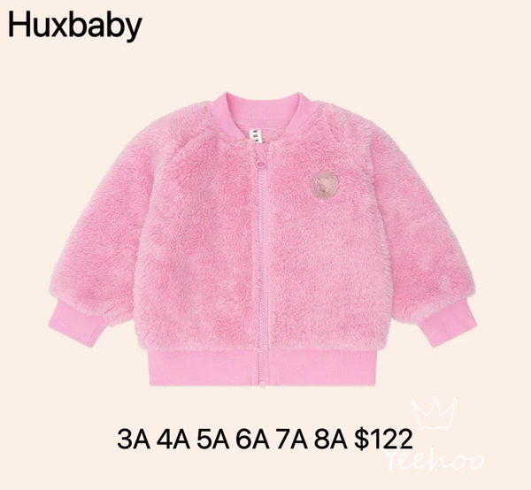 HUXBABY VARSITY HUXETTE FUR JACKET