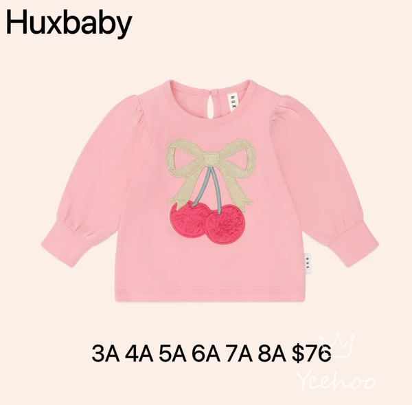 HUXBABY CHERRY BOW TOP