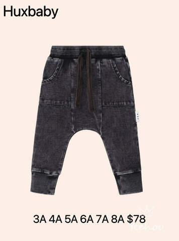 HUXBABY BLACK KNIT PANT