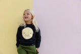 WHISTLE&FLUTE HAPPY FACE SWEATSHIRT