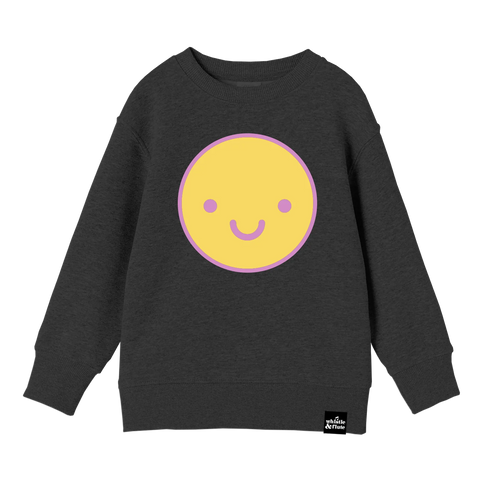 WHISTLE&FLUTE HAPPY FACE SWEATSHIRT