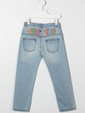 MOSCHINO DENMI PANTS WITH LOGO