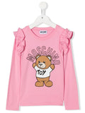 MOSCHINO T SHIRT WITH TOY BEAR LOGO
