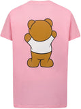 MOSCHINO TEE WITH BEAR FRONT AND BACK