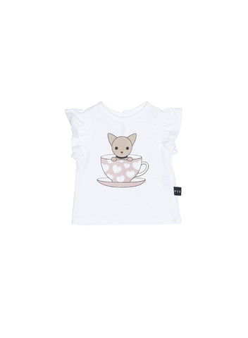 HUXBABY CHIHUAHUA CUP FRILL TOP