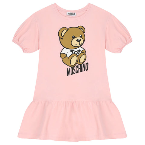 MOSCHINO GIRL DRESS WITH BEAR