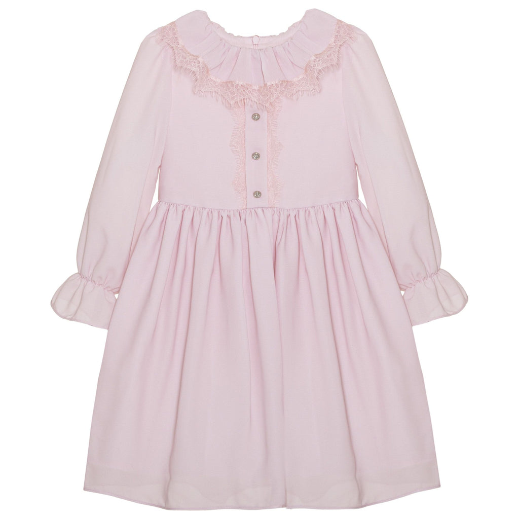 PATACHOU PALE PINK CHIFFON DRESS yeehoobaby PATACHOU PALE PINK CHIFFON DRESS yeehoobaby