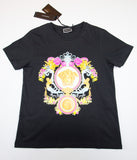 YOUNG VERSACE T-SHIRT WITH MUTICOLOR MEDUSA